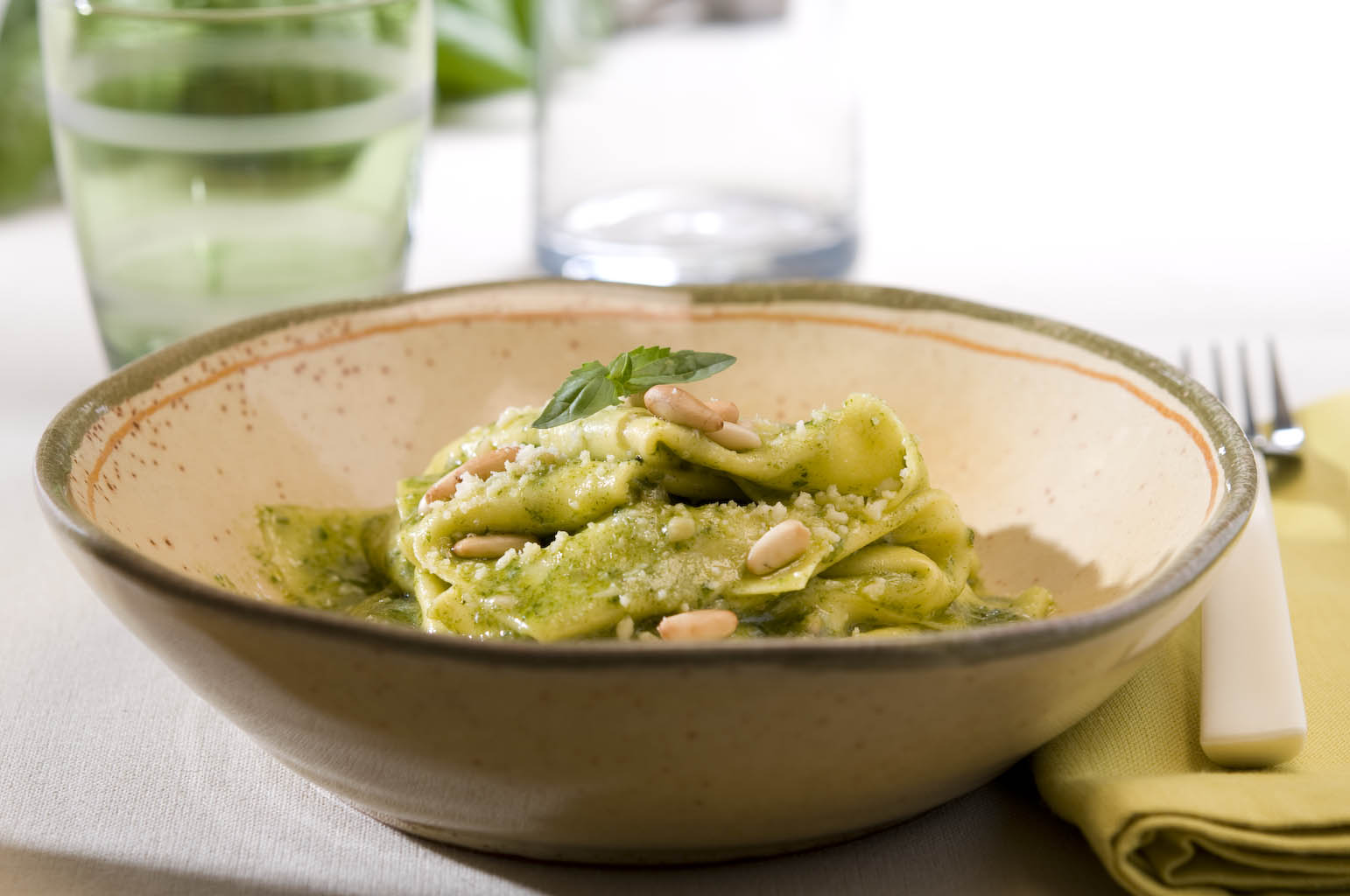 Teller mit Lasagne alla Genovese