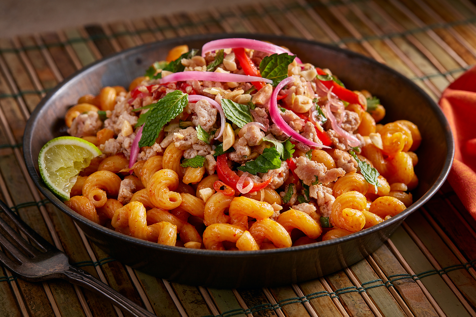 Red Curry Noodles with Larb | Barilla for Professionals USA
