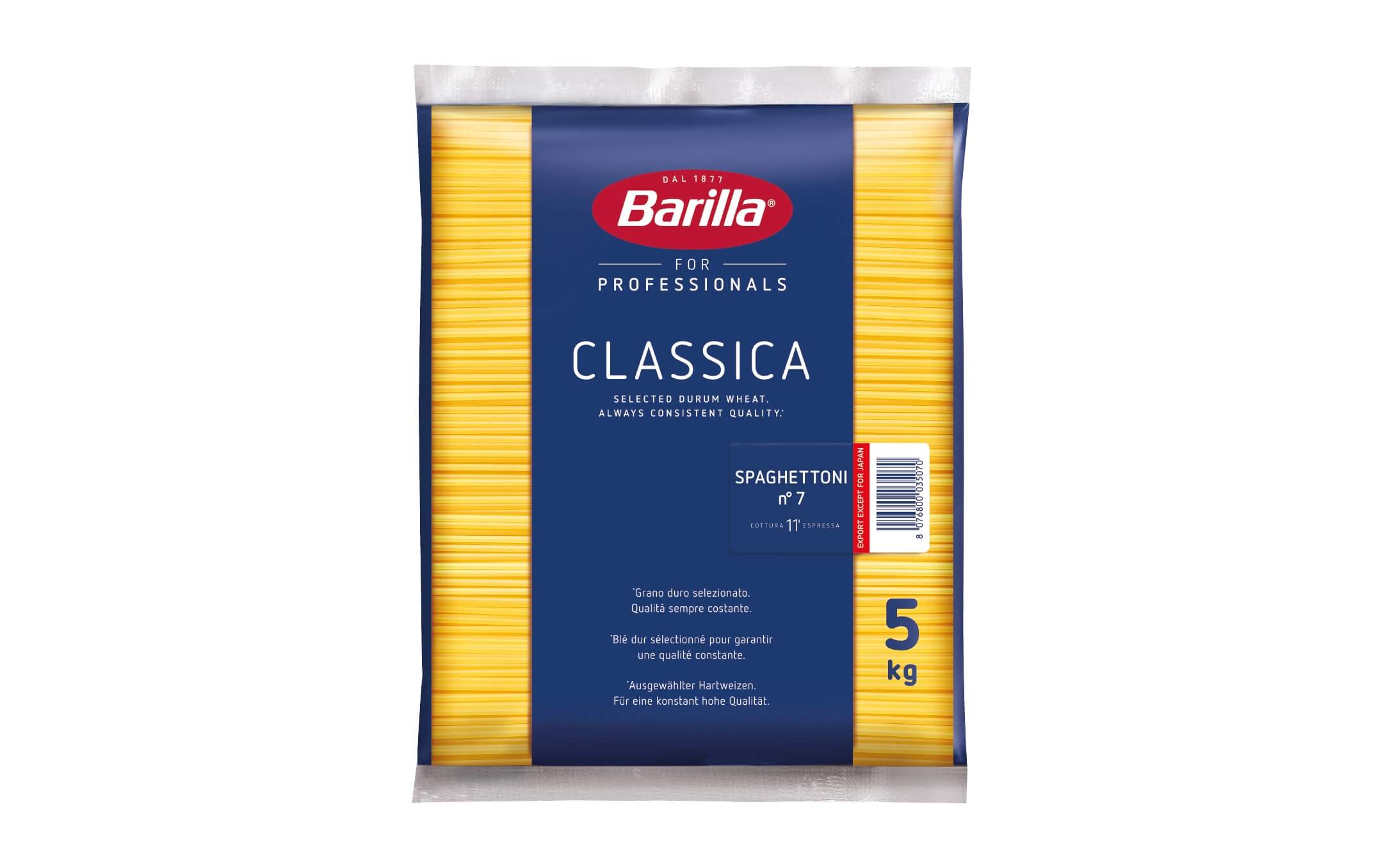 Barilla Spaghettoni n7 Foodservice Horeca kg 5