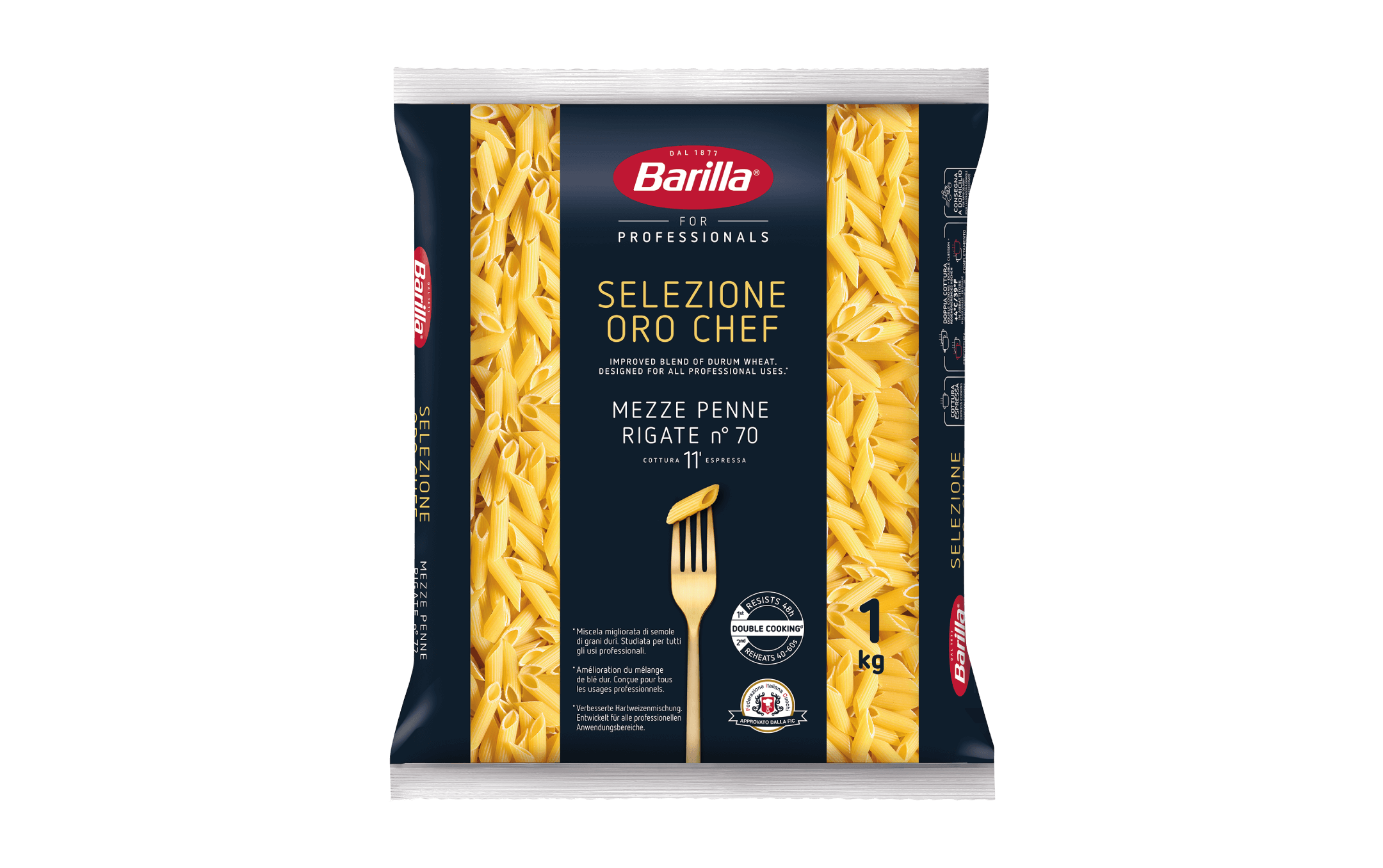 Mezze Penne Rigate Selezione Oro Chef pour la restauration | Barilla ...