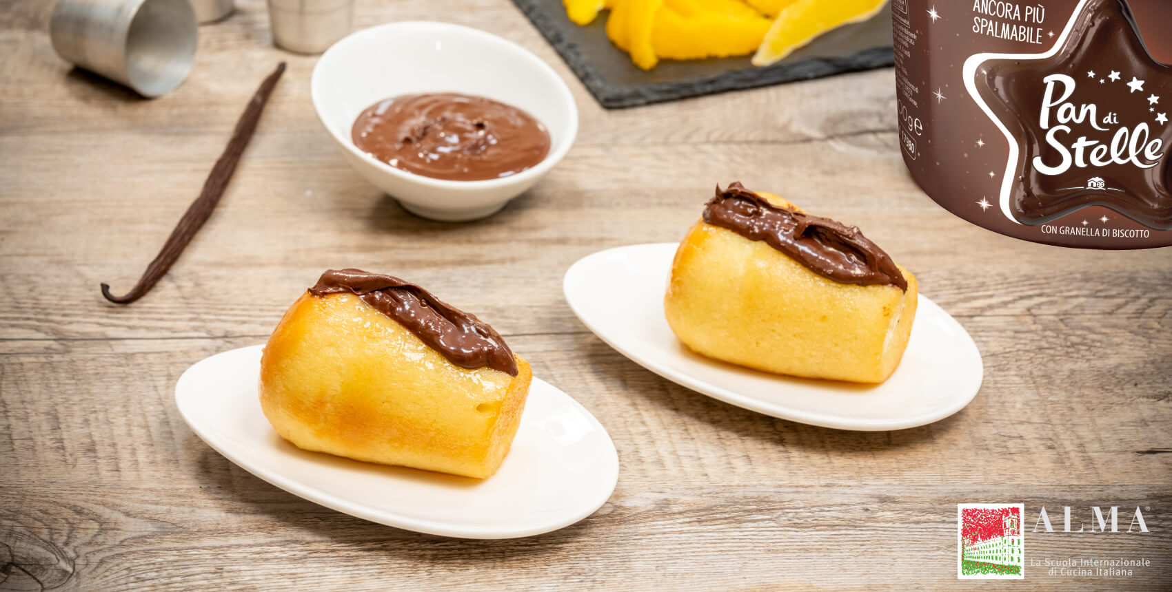 Baba con crema pan di stelle